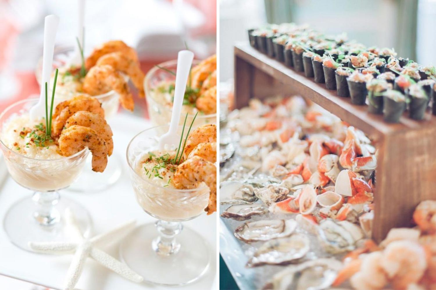 Закуски на весілля з морепродуктів фото