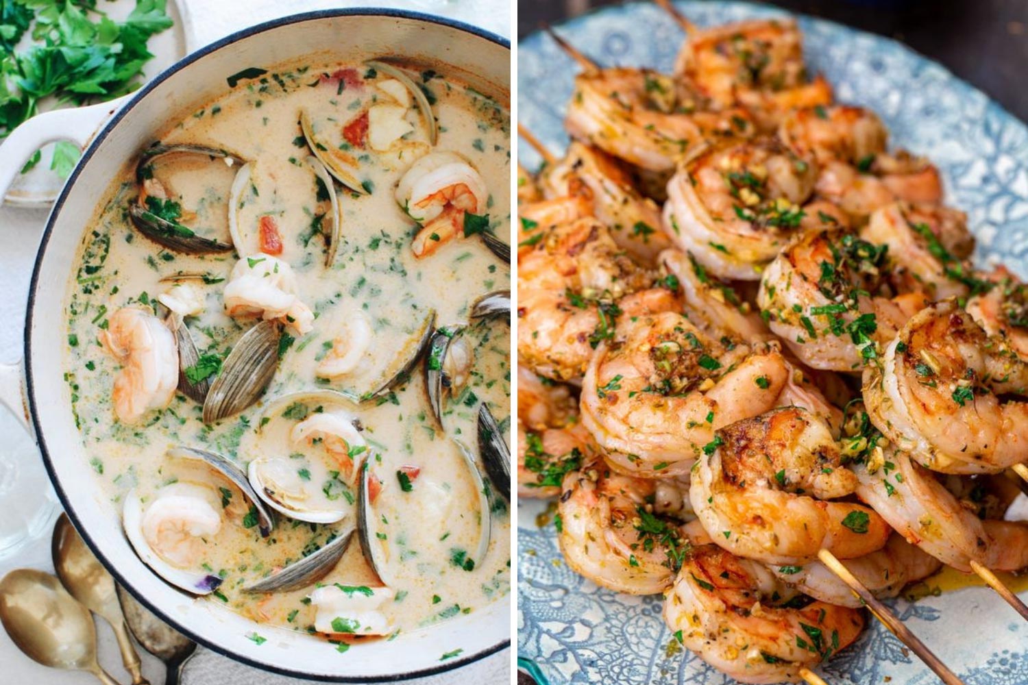 Супи, гарячі страви з морепродуктів фото