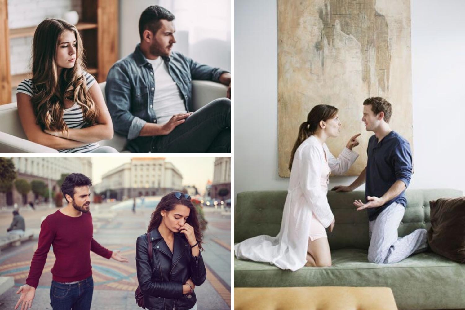 Обиды в отношениях, парень и девушка ссорятся фото