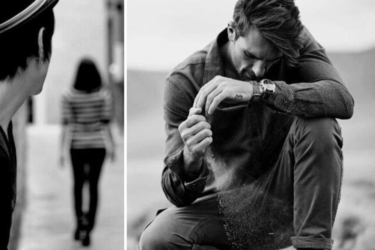 Сомнения мужчины, грустный парень фото