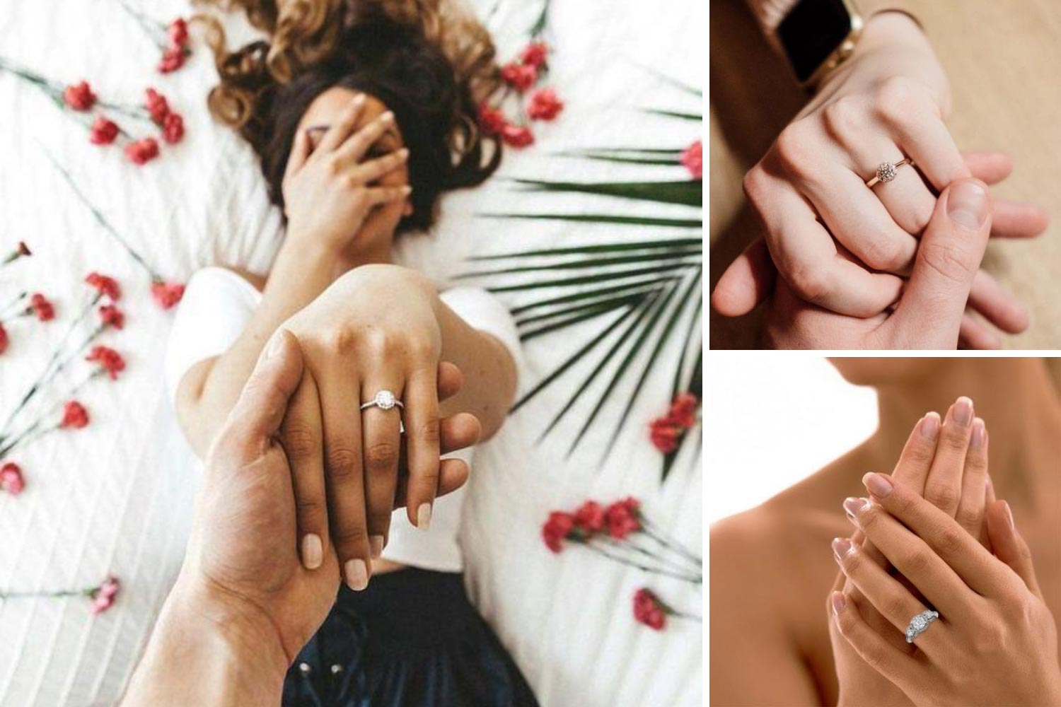 Золотые кольца для помолвки фото 