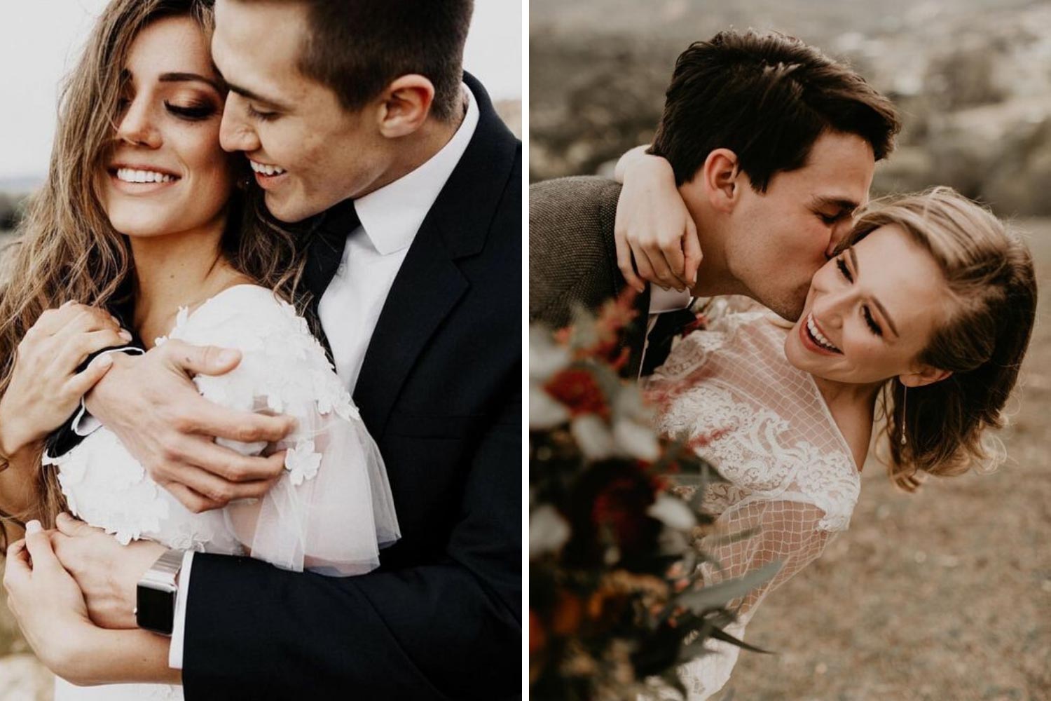 дорові усмішки нареченого і нареченої