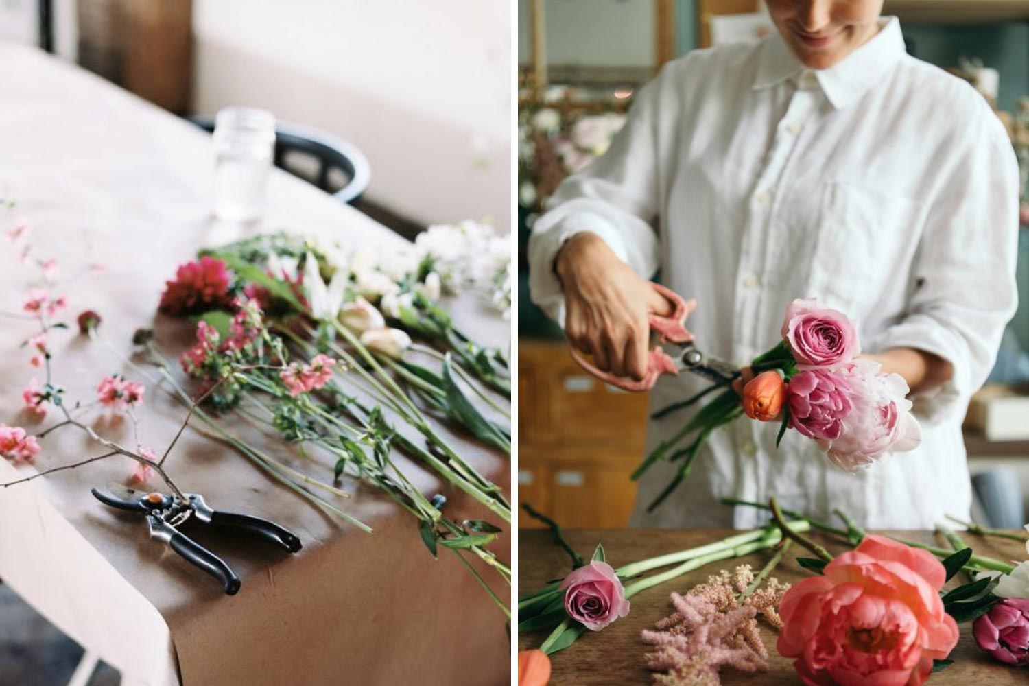 Робота флориста: складання букета фото