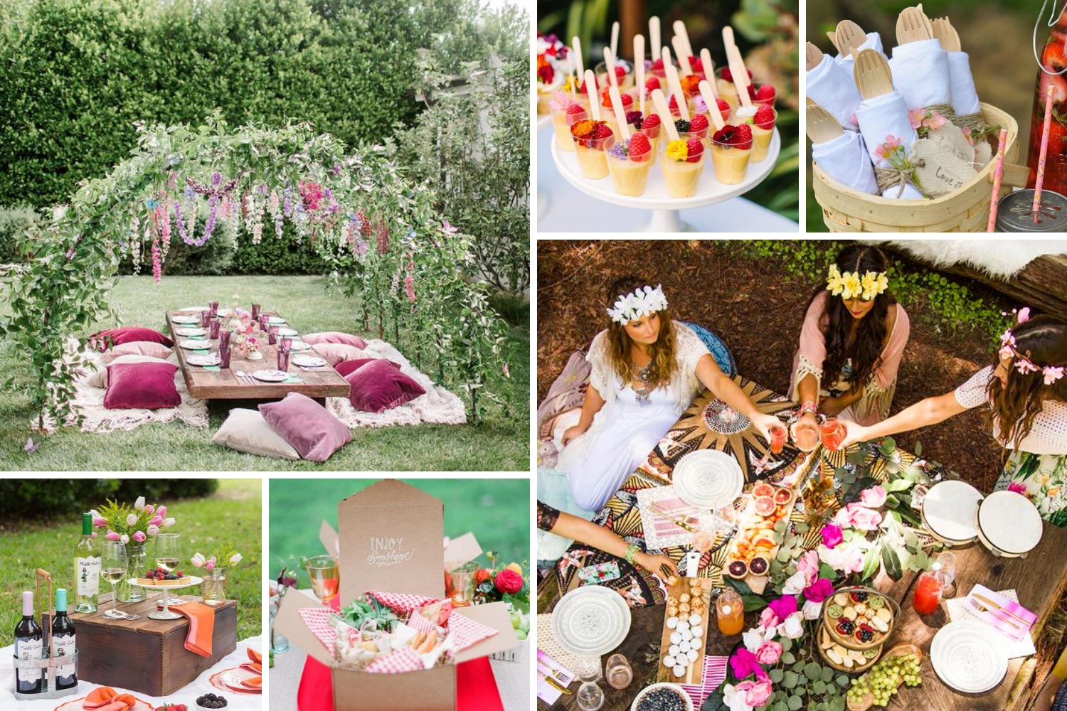 Идеи для bridal shower в стиле пикник фото 