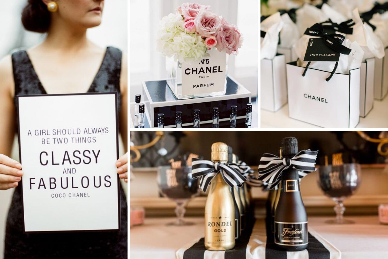 Роскошный, изысканный девичник в стиле шанель фото
