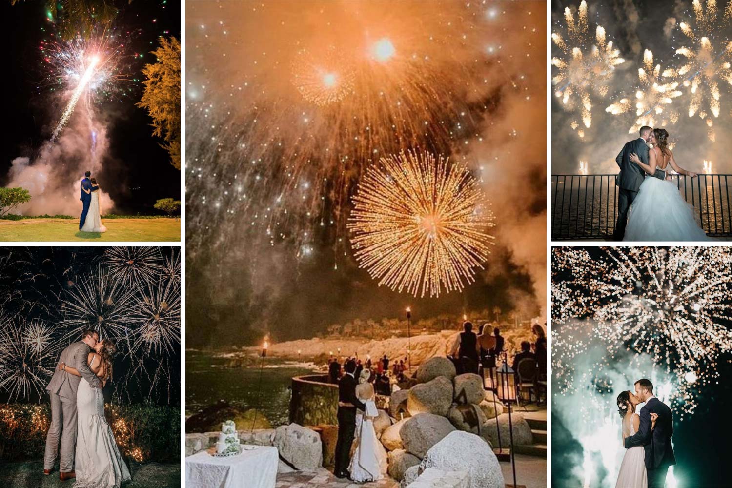 Красивый финал праздника: салют на свадьбу фото 