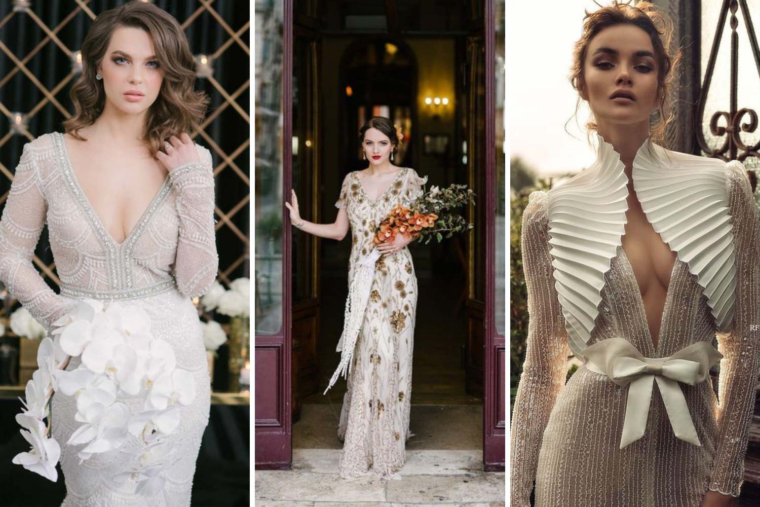 Сучасні весільні сукні в ретро-стилі фото