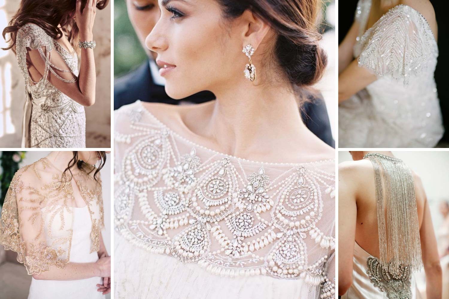 Декор сукні нареченої в стилі 20-х років 20 століття