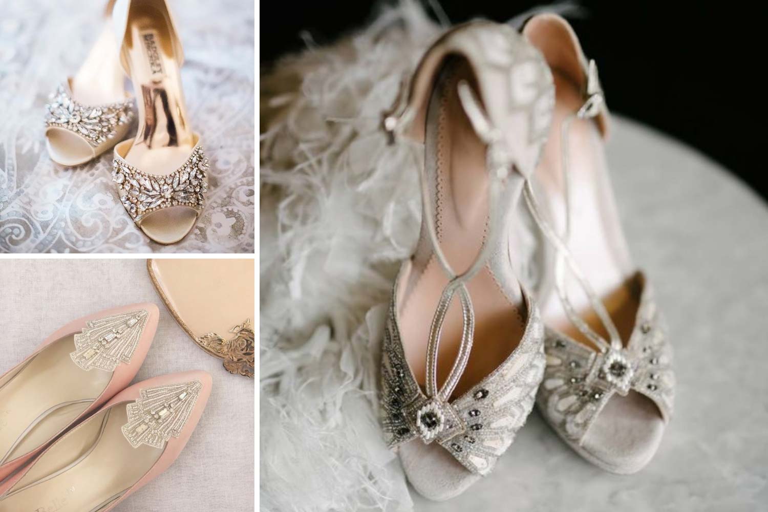 Взуття нареченої в ретро стилі фото 