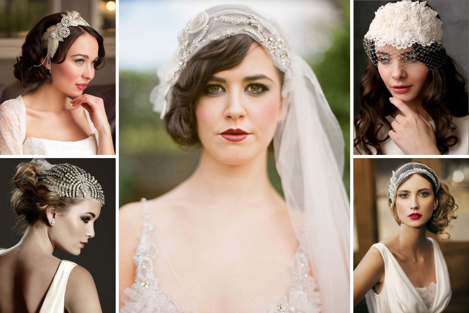 Зачіска в стилі 20-х з аксесуарами фото