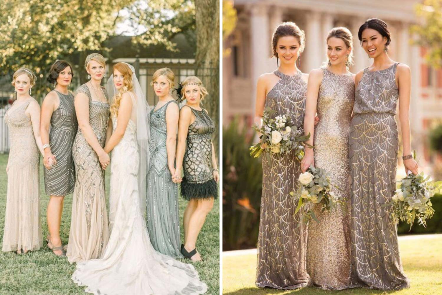 Сукні дружок на весілля арт деко фото