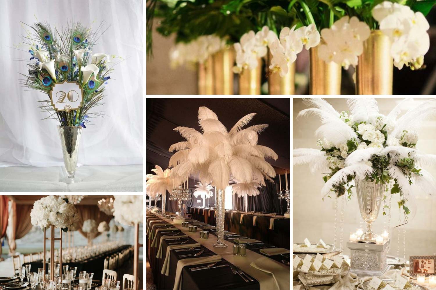 Високі композиції на столи фото