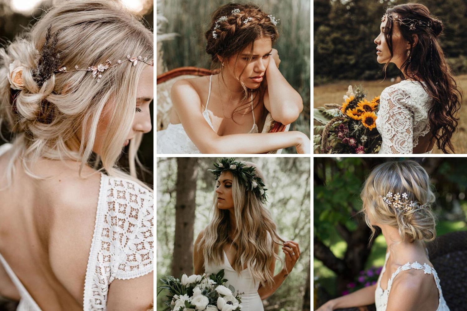 Весільна зачіска бохо шик фото