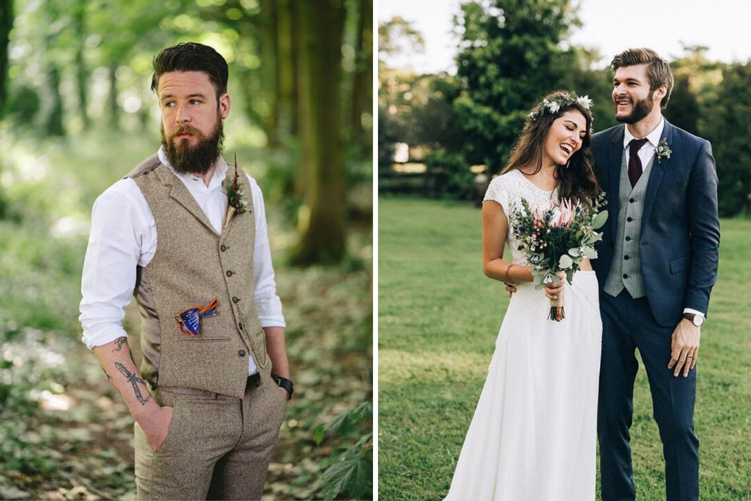 Весільний костюм з жилетом фото