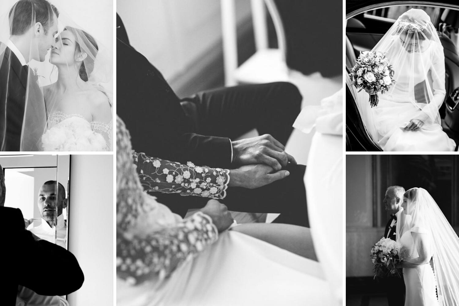 Весільна фотосесія в чорно-білому кольорі фото