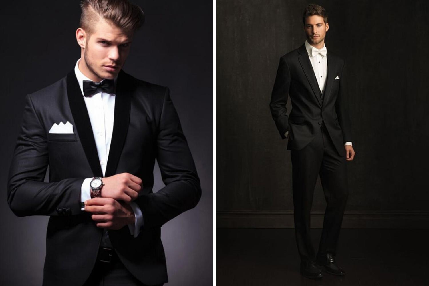 Класичний костюм нареченого, смокінг фото