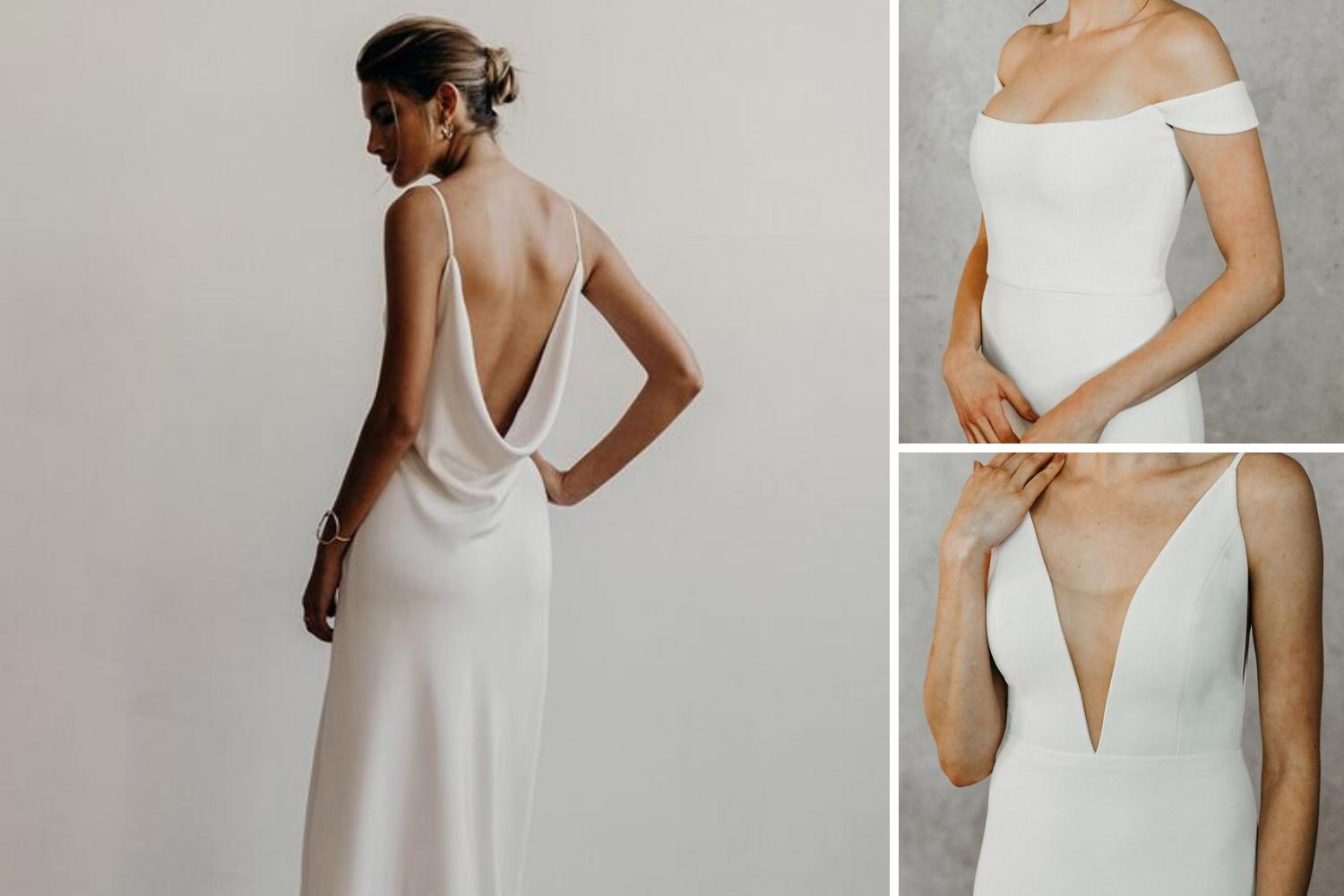 Платье невесты в стиле минимализм фото