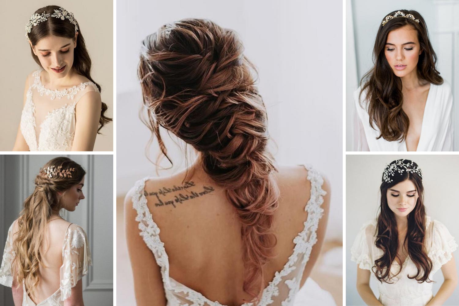 Красивая и простая свадебная прическа в эко стиле фото