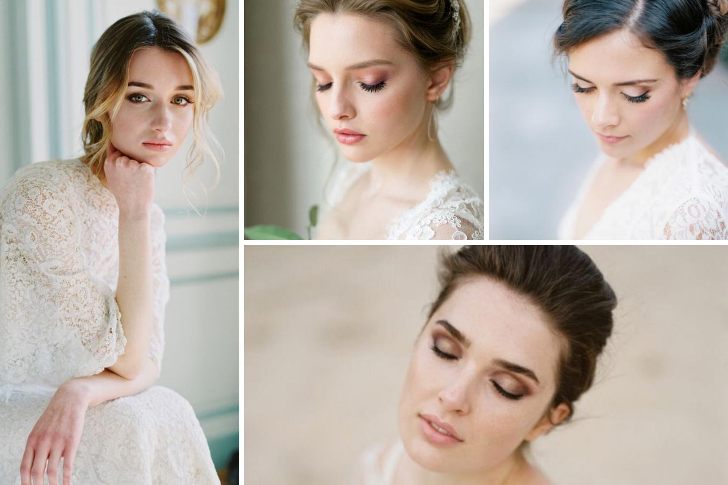 Естественный макияж невесты фото