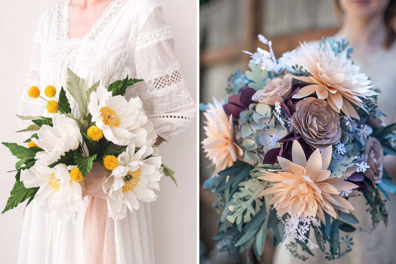 Свадебный букет из бумаги фото