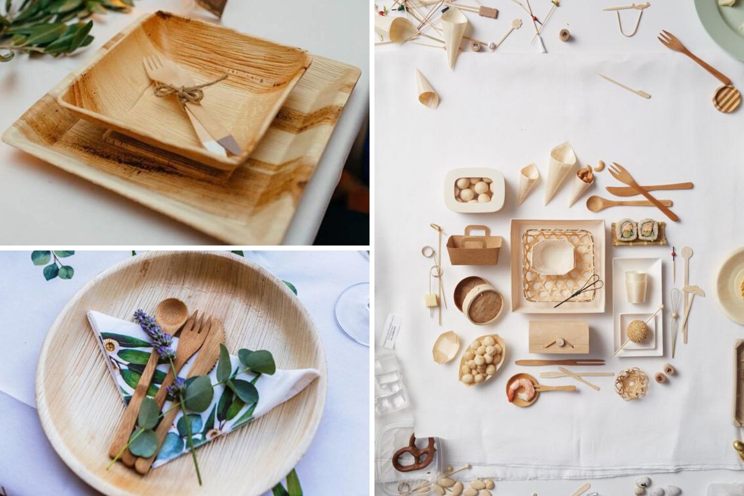 Эко посуда для праздника: красивые идеи