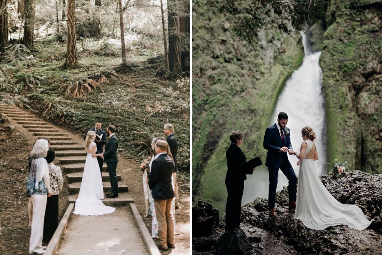 Церемония на свадьбе в эко стиле: фото без арки
