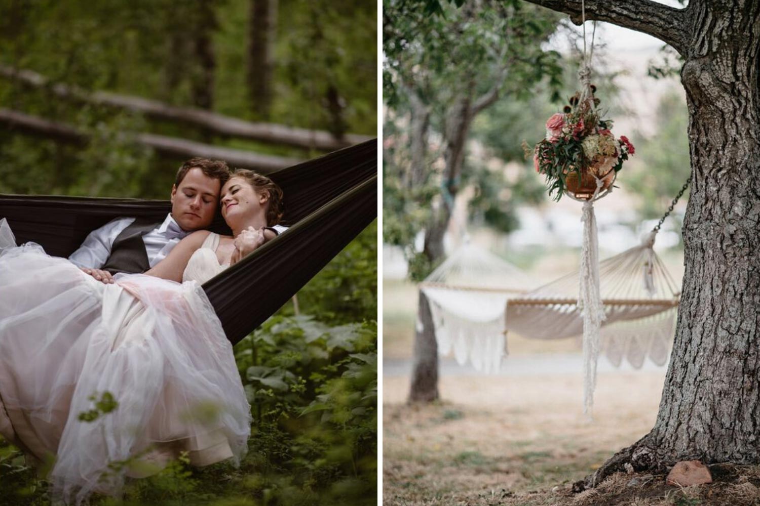 Гамаки: фото лаунж-зоны свадьбы