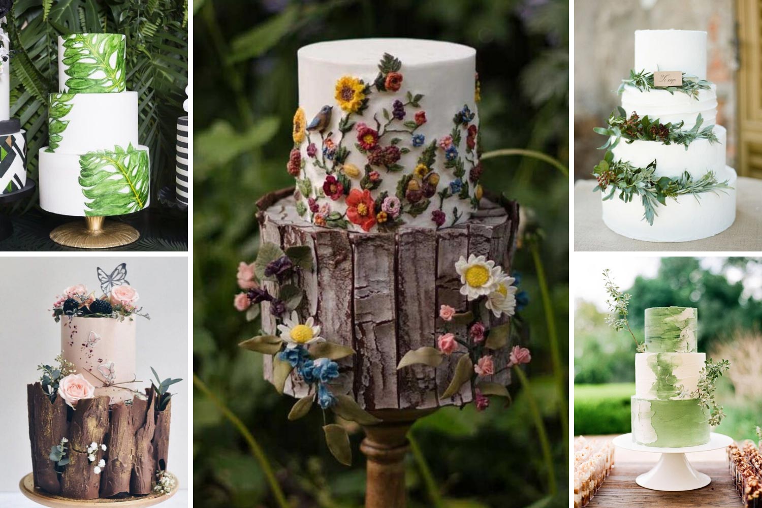 Торт на эко свадьбу: идеи оформления
