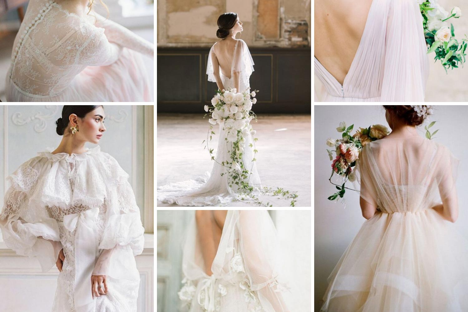 Нежное платье невесты с рукавами фото 