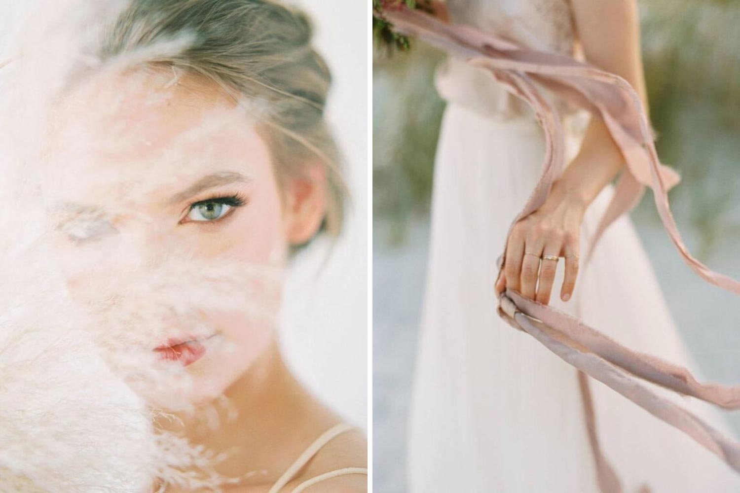 Фото невесты в нежных тонах