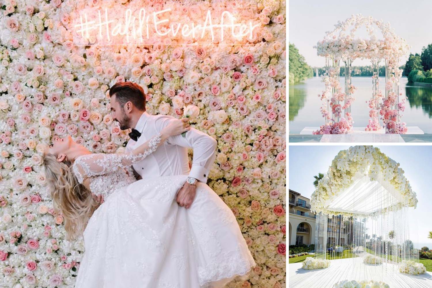 Фотозона з живих квітів ідеї