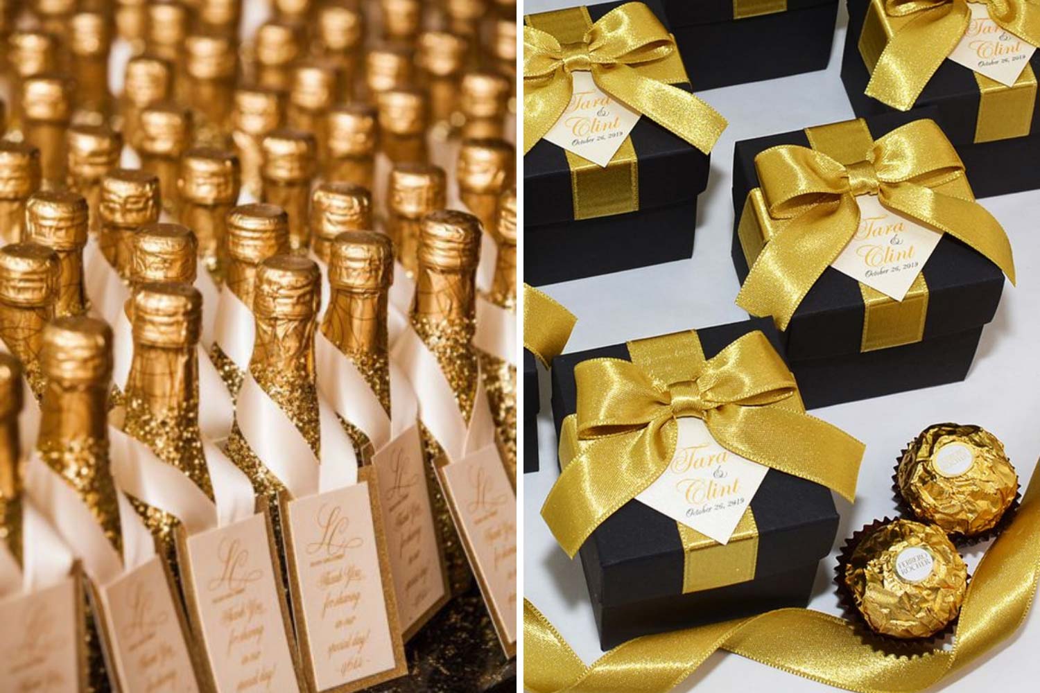 Подарунки гостям: алкоголь, цукерки фото