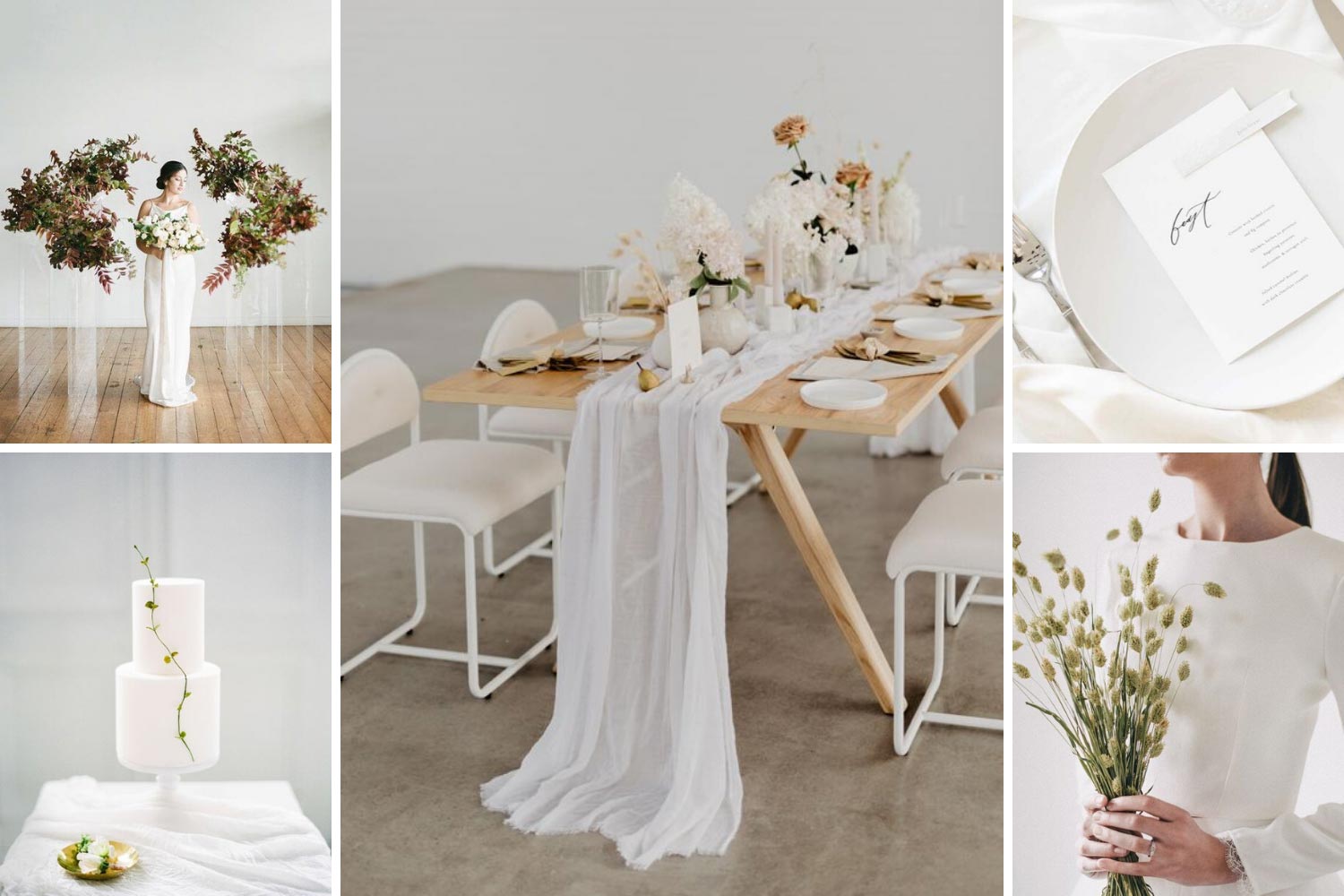 Весільний мінімалізм в оформленні свята модерн ідеї