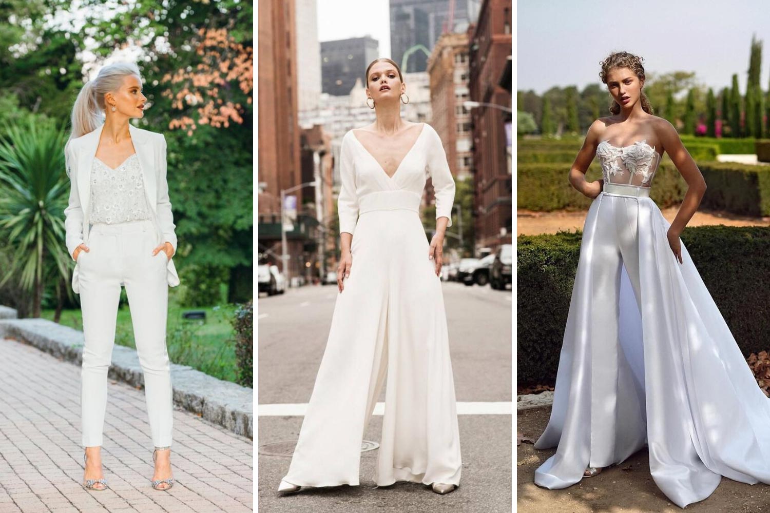 Брючний костюм нареченої фото