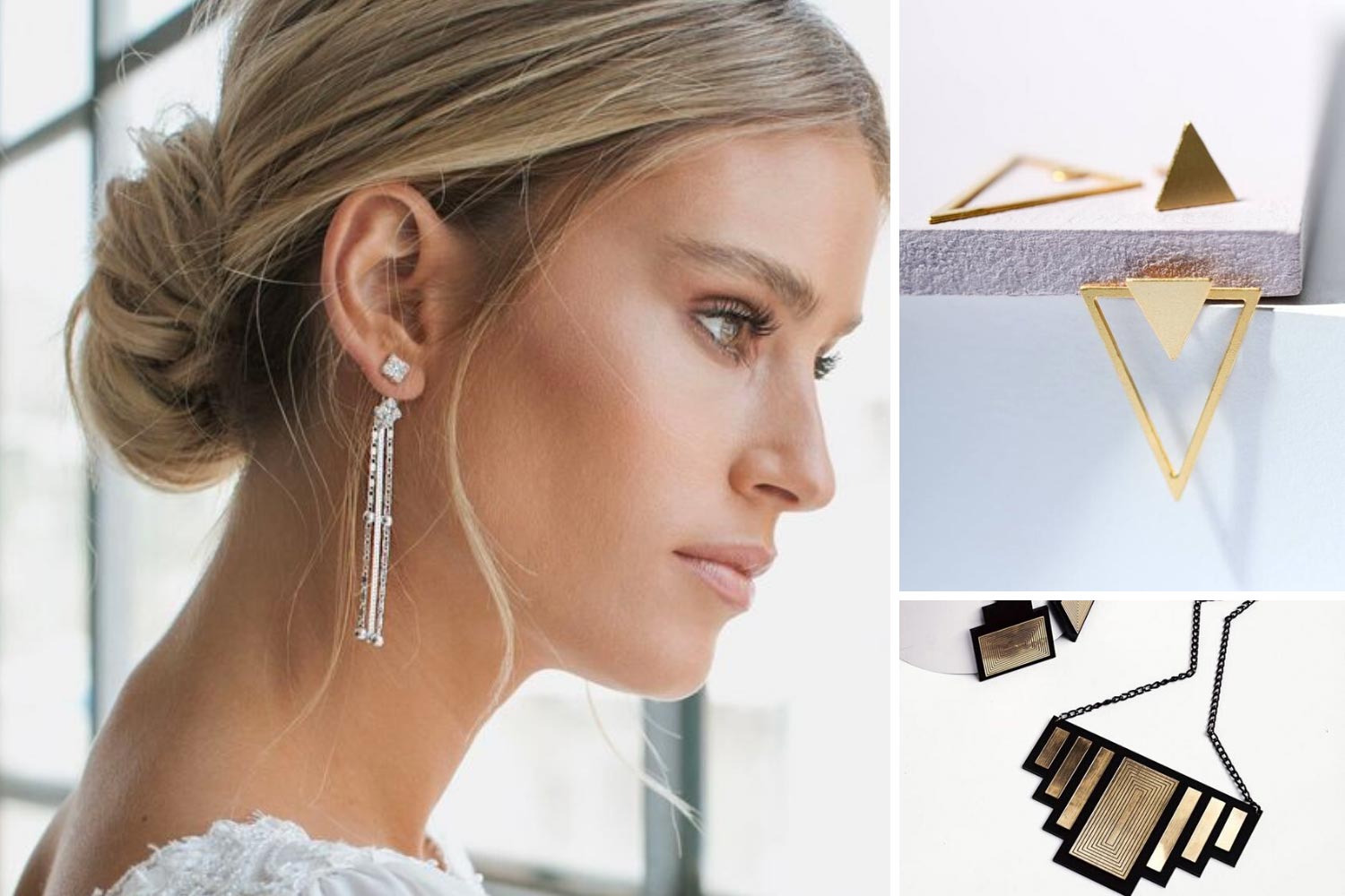 Геометрична біжутерія на весілля ідеї