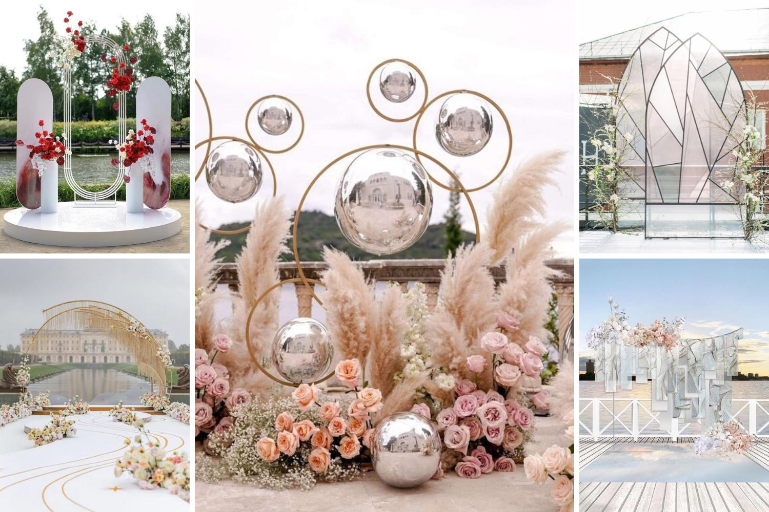 Весільна арка в стилі модерн фото