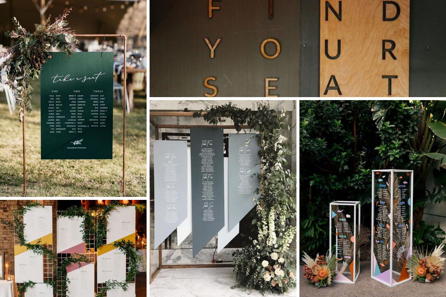 План розсадження на весілля модерн фото