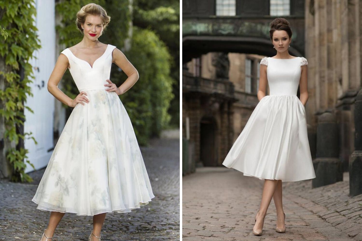 Весільна сукня фасону 50-60-х років: фото