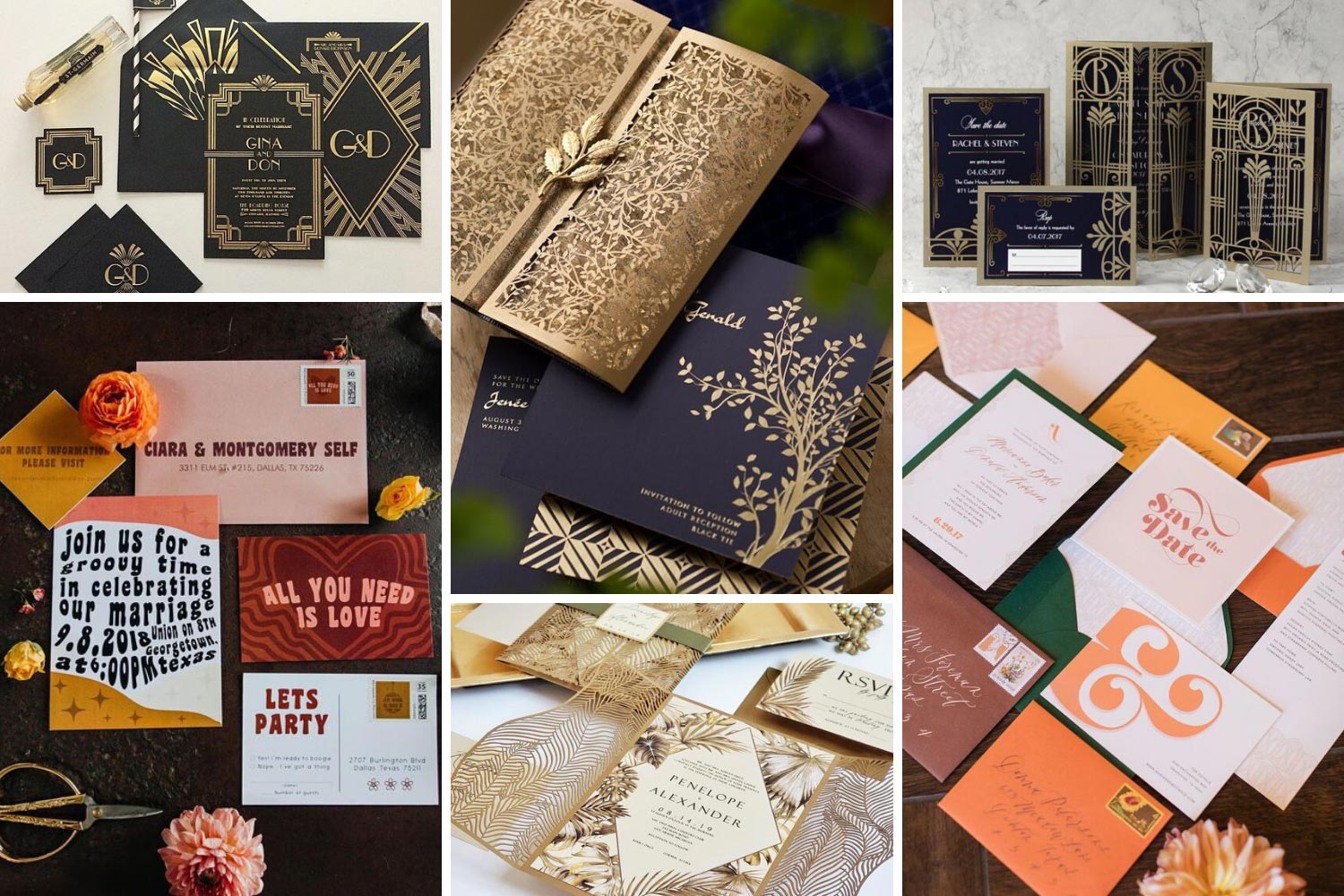 Запрошення на весілля: ретро ідеї оформлення