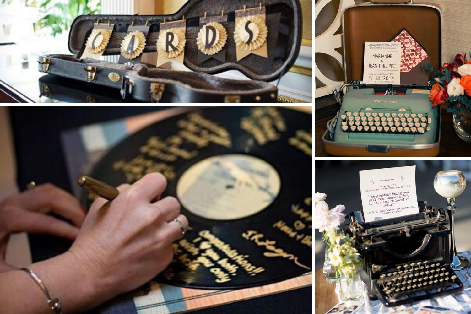 Книга побажань на ретро весілля: фото