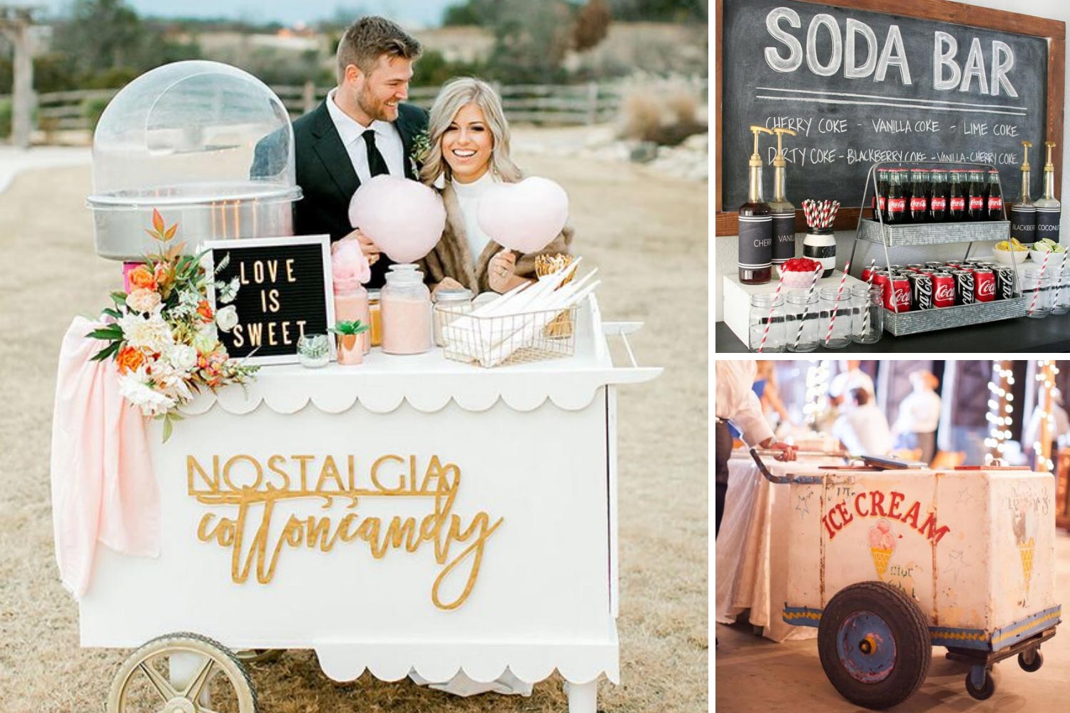 Частування на весілля: сода бар, солодка вата, фургон з морозивом