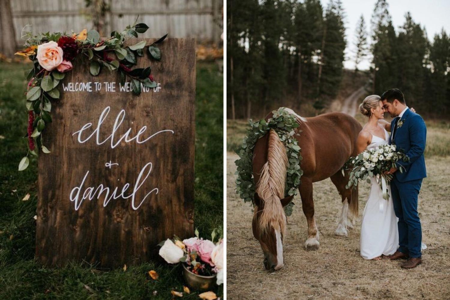 Свадьба в стиле рустик: фото жениха и невесты