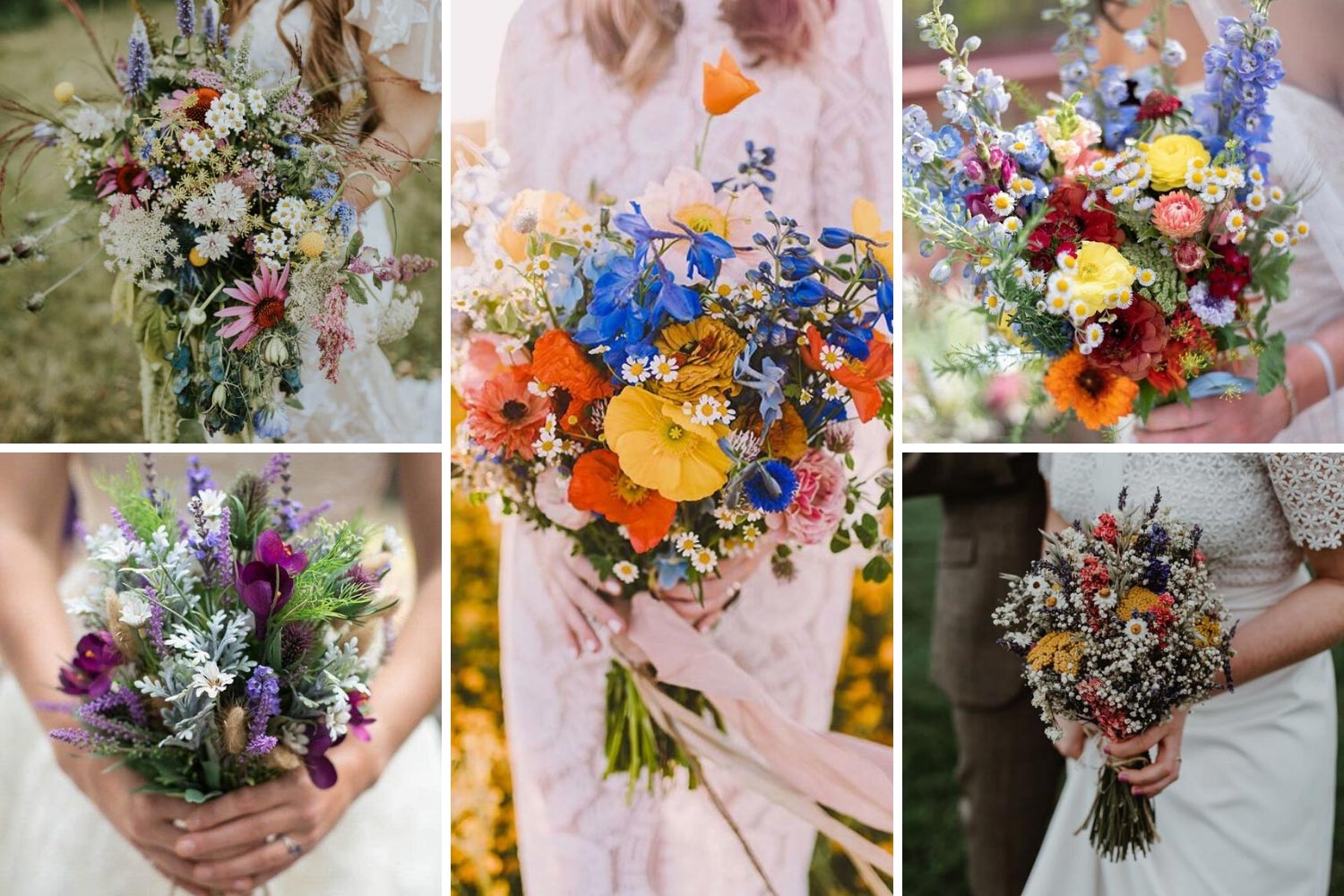 Рустик букет с полевыми цветами идеи