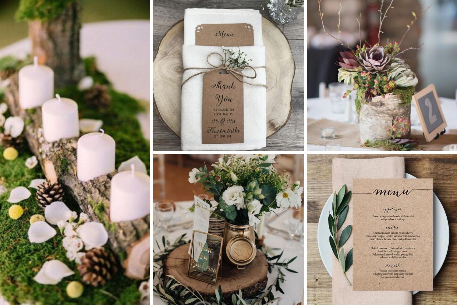 Композиции на столы для праздника в деревенском стиле