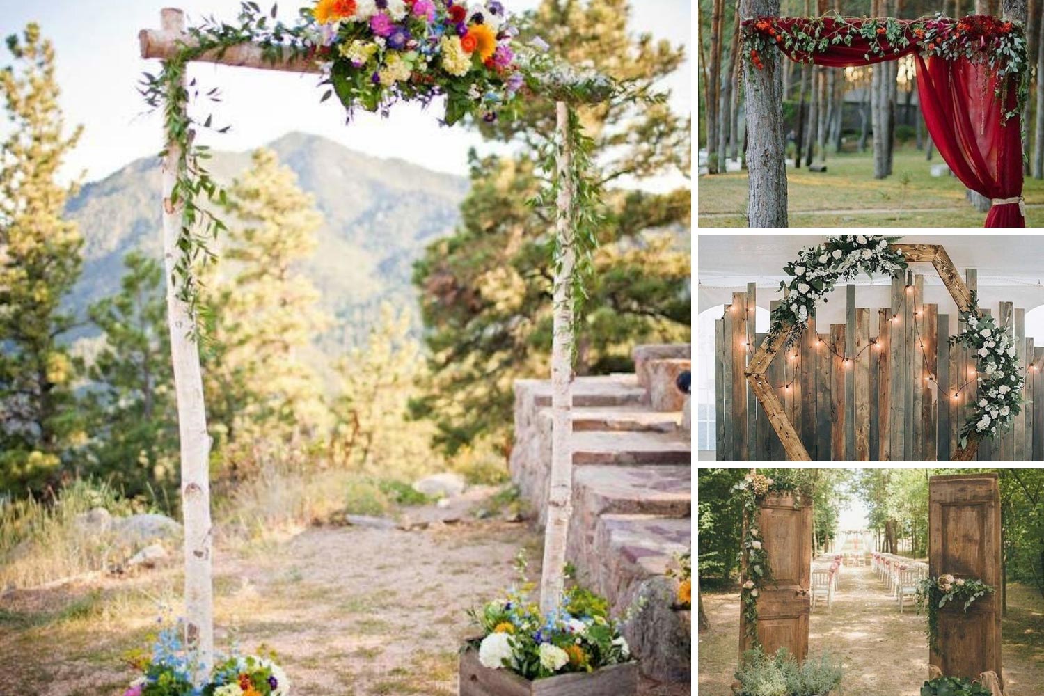 Арка для церемоний из дерева идеи