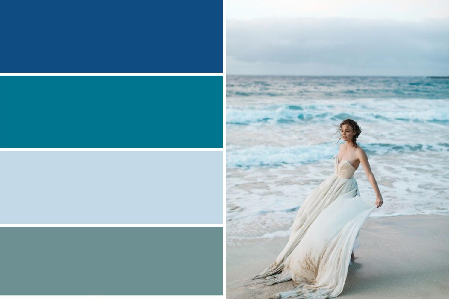 Свадьба в морском стиле: палитра цветов 