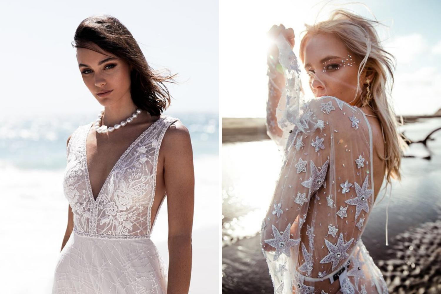 Свадебное платье для торжества на море фото