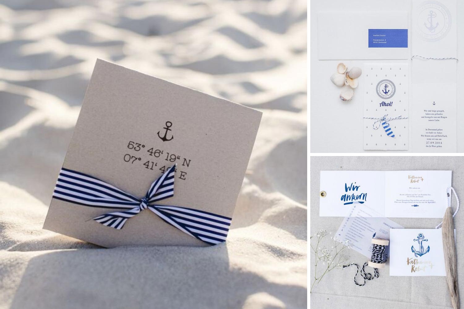 Морские свадебные приглашения фото