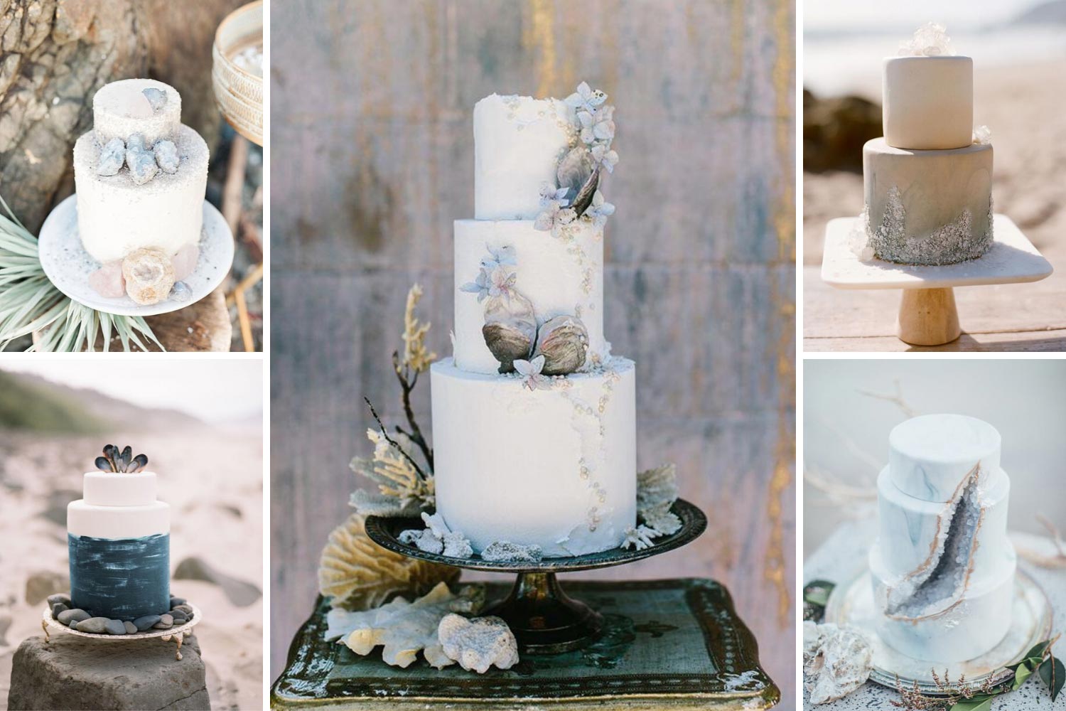 Свадебный торт в морском стиле идеи 