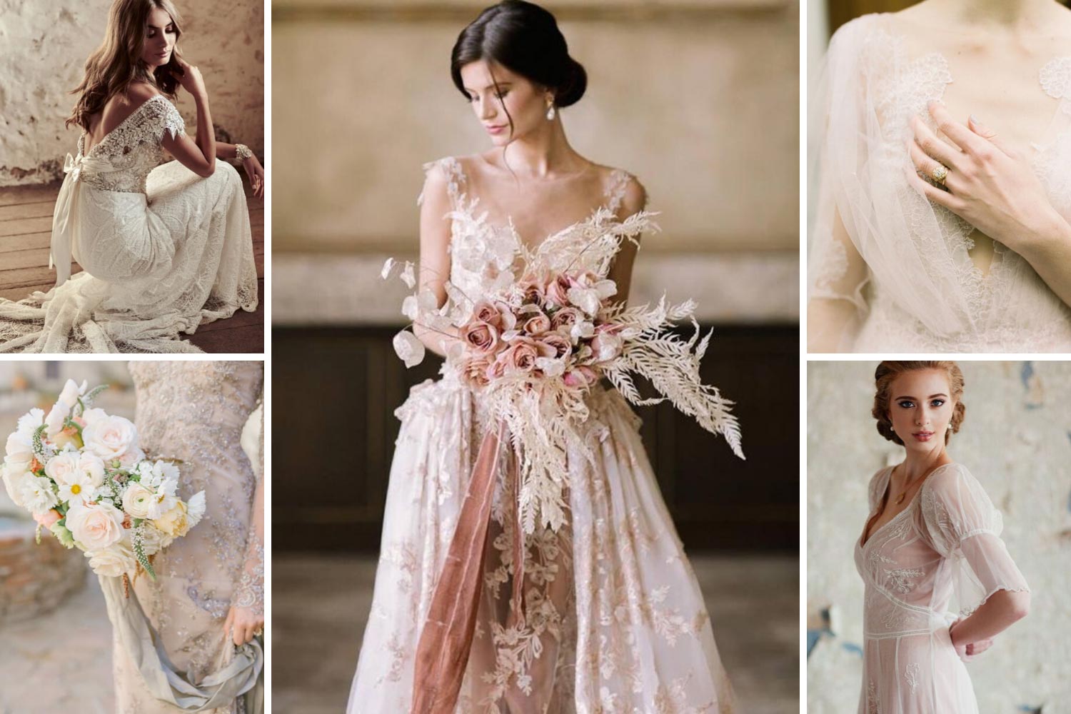 Винтажное платье на свадьбу: детали, идеи 